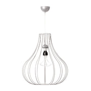Lampadario a Sospensione Leonie in Metallo Argento