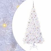 Albero di Natale | Decorazioni natalizie artificiale Bianco 180 cm PVC e Acciaio