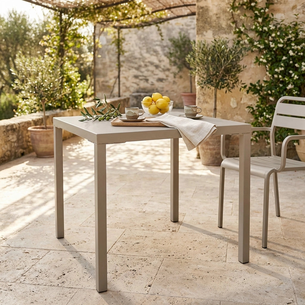 Tavolo da Giardino Quadrato cm 80x80 - CHAD