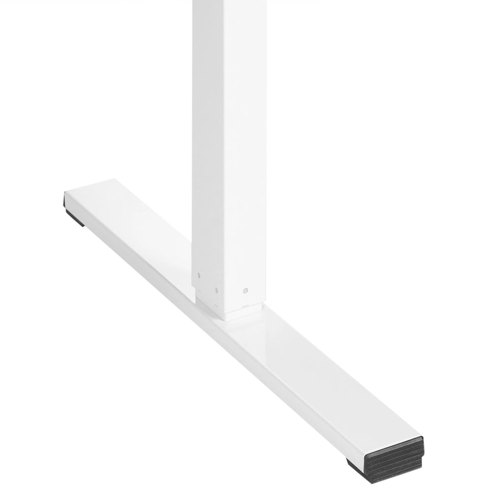 Lampada da tavolo regolabile elettricamente Marrone chiaro Piano in acciaio bianco 120 x 60 cm Seduta e piedi quadrati Design moderno