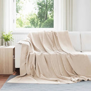 Coperte da Pile 6 pcs Beige 220 x 240 cm Panno 42016791