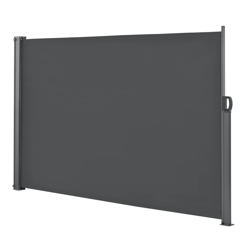 Tenda per balcone laterale acciaio poliestere 180 x 300 cm antracite 03_0006576