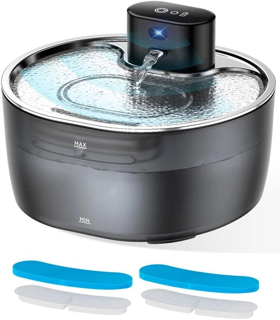 Filtro per Fonte Acqua per Gatti Rond, 6 Filtri di Ricambio per Fonti Acqua da 1,6 a 2,4L con Resina e Carbone Attivo, Ideale per Gatti e Cani per la Purificazione dell'Acqua