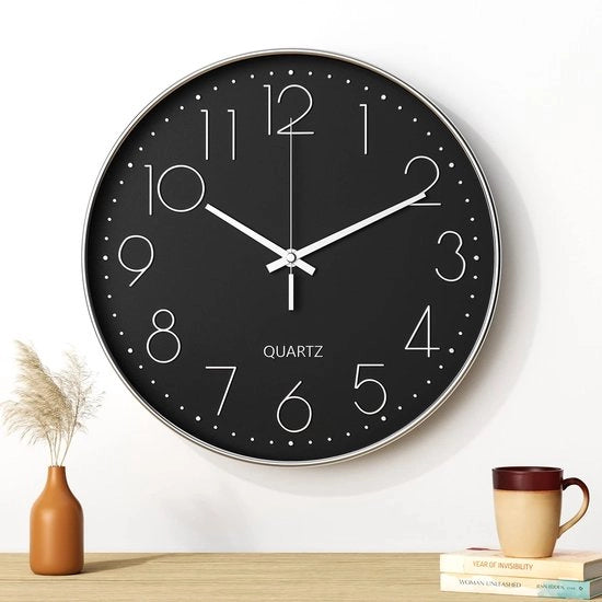 Orologio da parete, 30 cm, meccanismo quartz, progettazione moderna e minimalista
