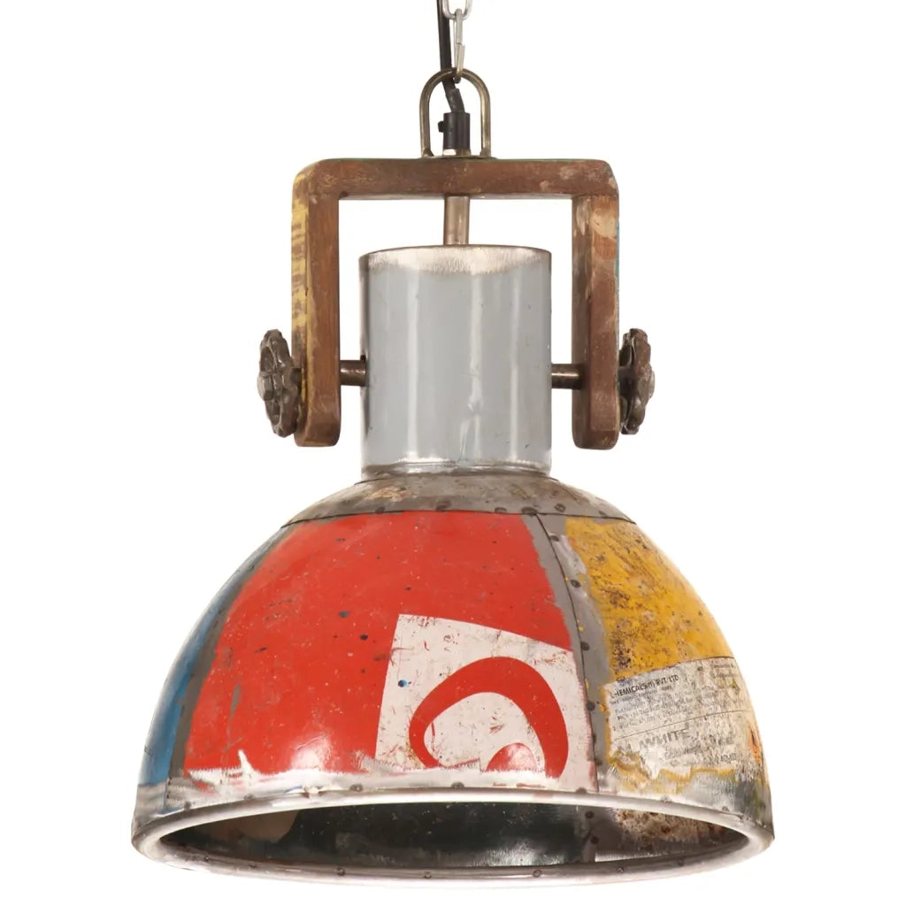 Lampada Sospesa Industriale 25 W Multicolore Rotonda 30 cm E27 344396