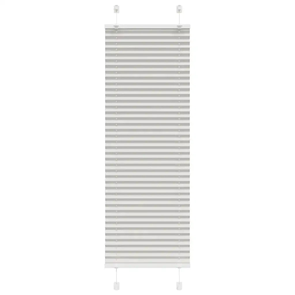Tenda Plissettata Grigio Chiaro 40x100 cm Larghezza Tessuto