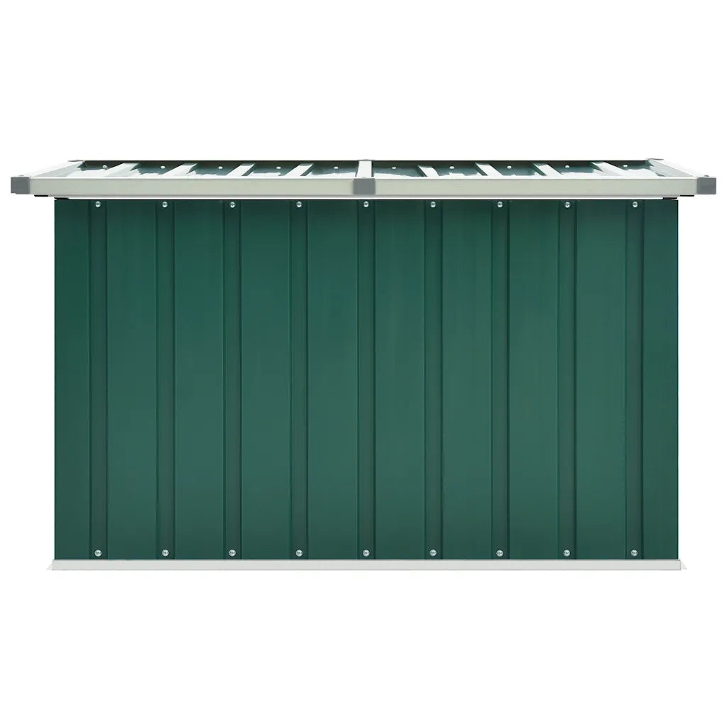 Baule da giardino verde 109x67x65 cm 46257