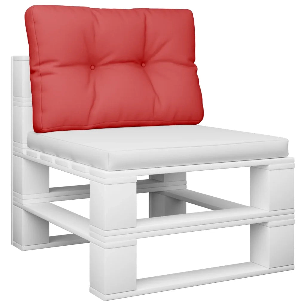 Cuscino per pallet | Cuscini per sedie Rosso 60x40x12 cm in Tessuto