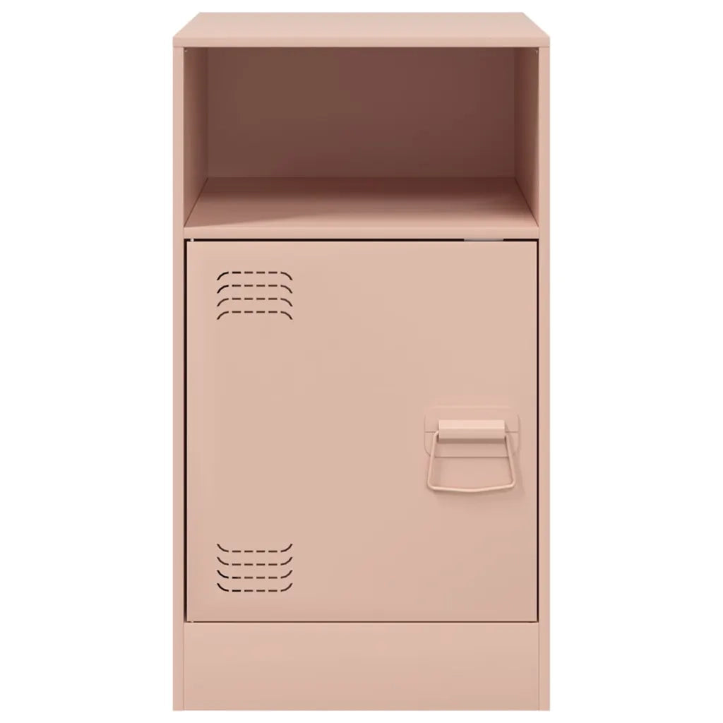 Comodino Rosa 34,5x39x62 cm in Acciaio 841765