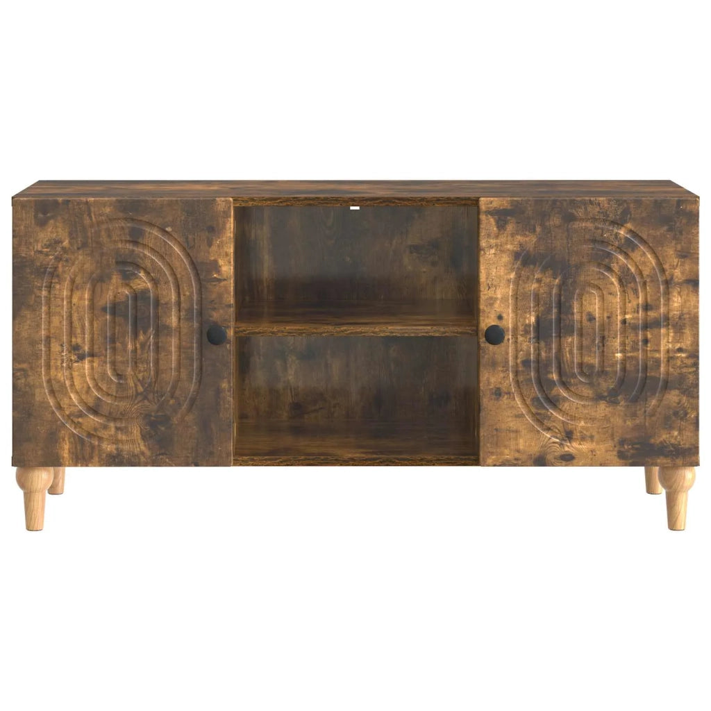 Mobile TV Rovere Fumo 102 x 34,5 x 50 cm Legno ingegnerizzato