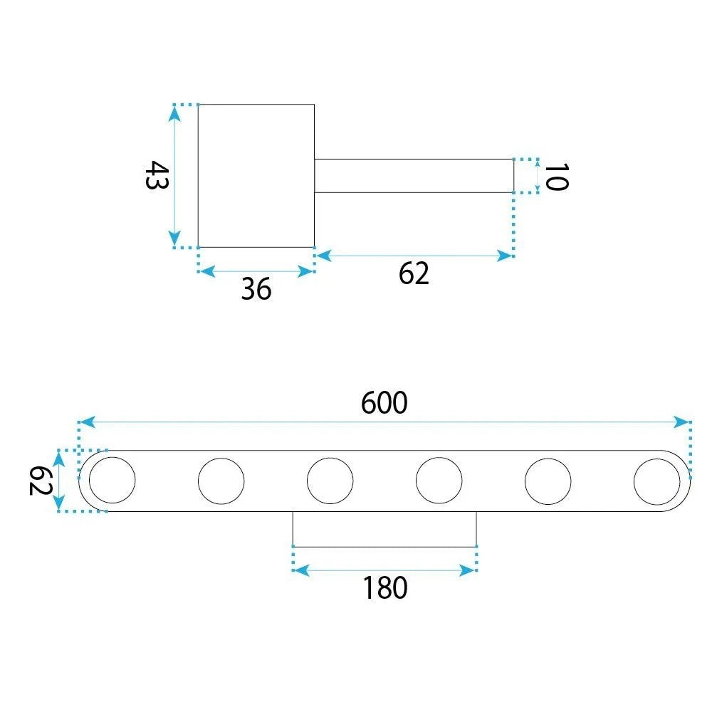 Applique Da Bagno Led Swe055-w Black