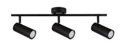 Plafoniera Candellux Colly a barra 3xGU10 nera 56cm