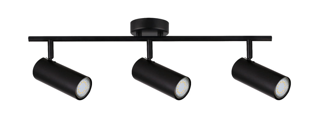 Plafoniera Candellux Colly a barra 3xGU10 nera 56cm