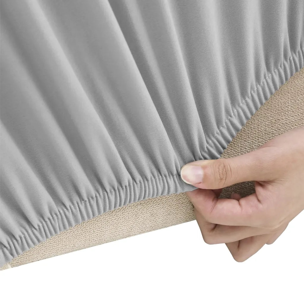 Fodera Elasticizzata per Divano in Jersey di Poliestere Grigio CFW6781786