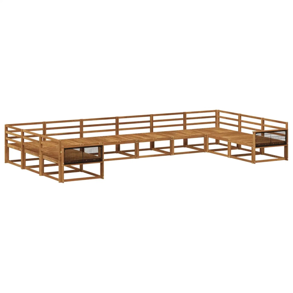 Set di divani da esterno 10 pcs Naturale 3382922