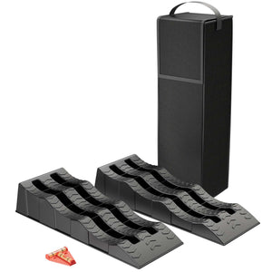 2x cunei livellatori con 3 altezze 40/70/100 mm Rampe per auto max 3,5t Con custodia e livella