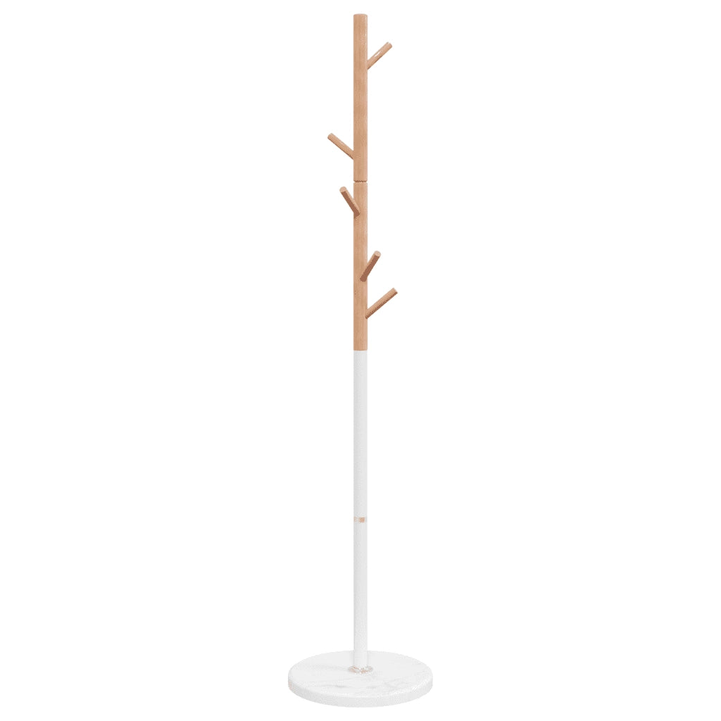 Appendiabiti Bianco 172 cm in Ferro Verniciato a Polvere 377088
