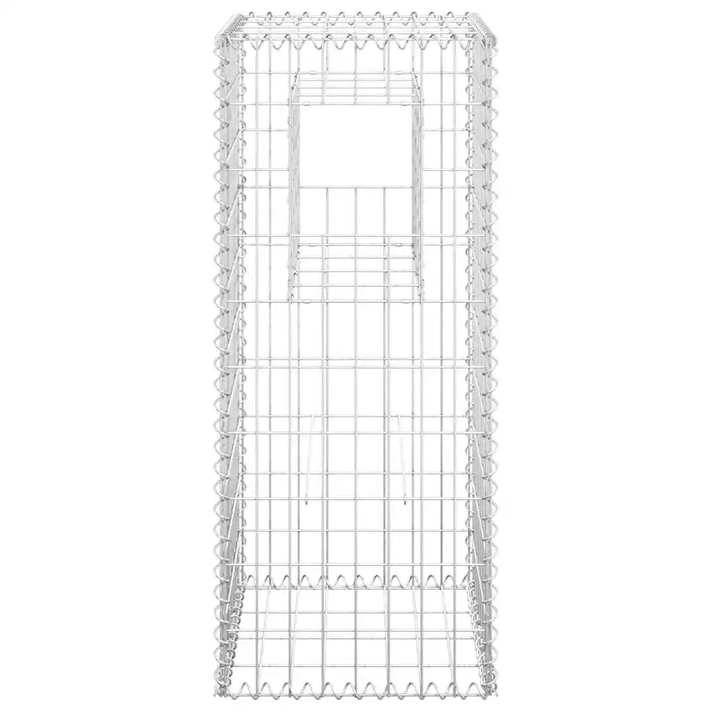 Cesto a Gabbione a Torre 40x40x100 cm in Ferro cod mxl 59831