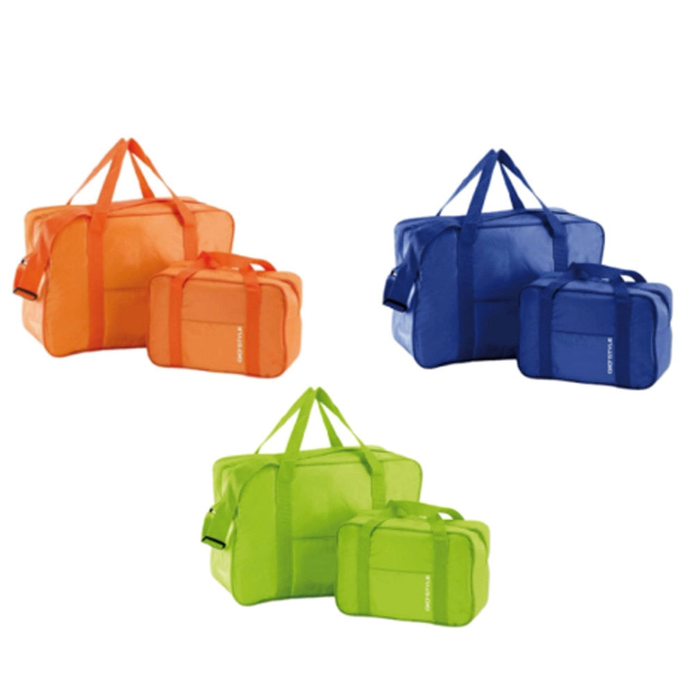 Trade Shop - Set 2 Pezzi Borse Termiche 6 + 21 Lt Borsa Frigo Colorata Mare Campeggio Picnic -