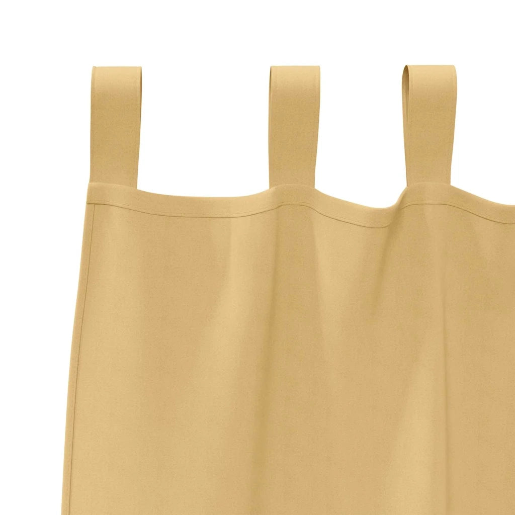 vidaXL Tende con tende 2 pcs Beige Poliestere