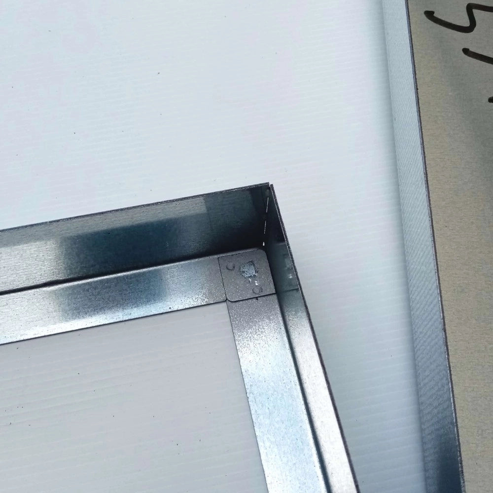 Sigillo 330 x 330 x h 80mm chiusino di lamiera zincata leggero da riempimento