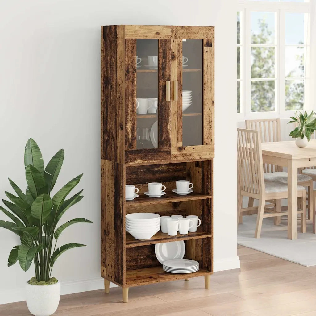 Credenza | Madia | Buffet da pranzo | Armadio da pranzo Legno vecchio 69,5 x 34 x 180 cm
