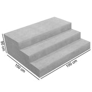 Scala Interna Verona 1,50 X 1,00 H 0,90 M A 3 Gradini, Per Posa Sotto Liner