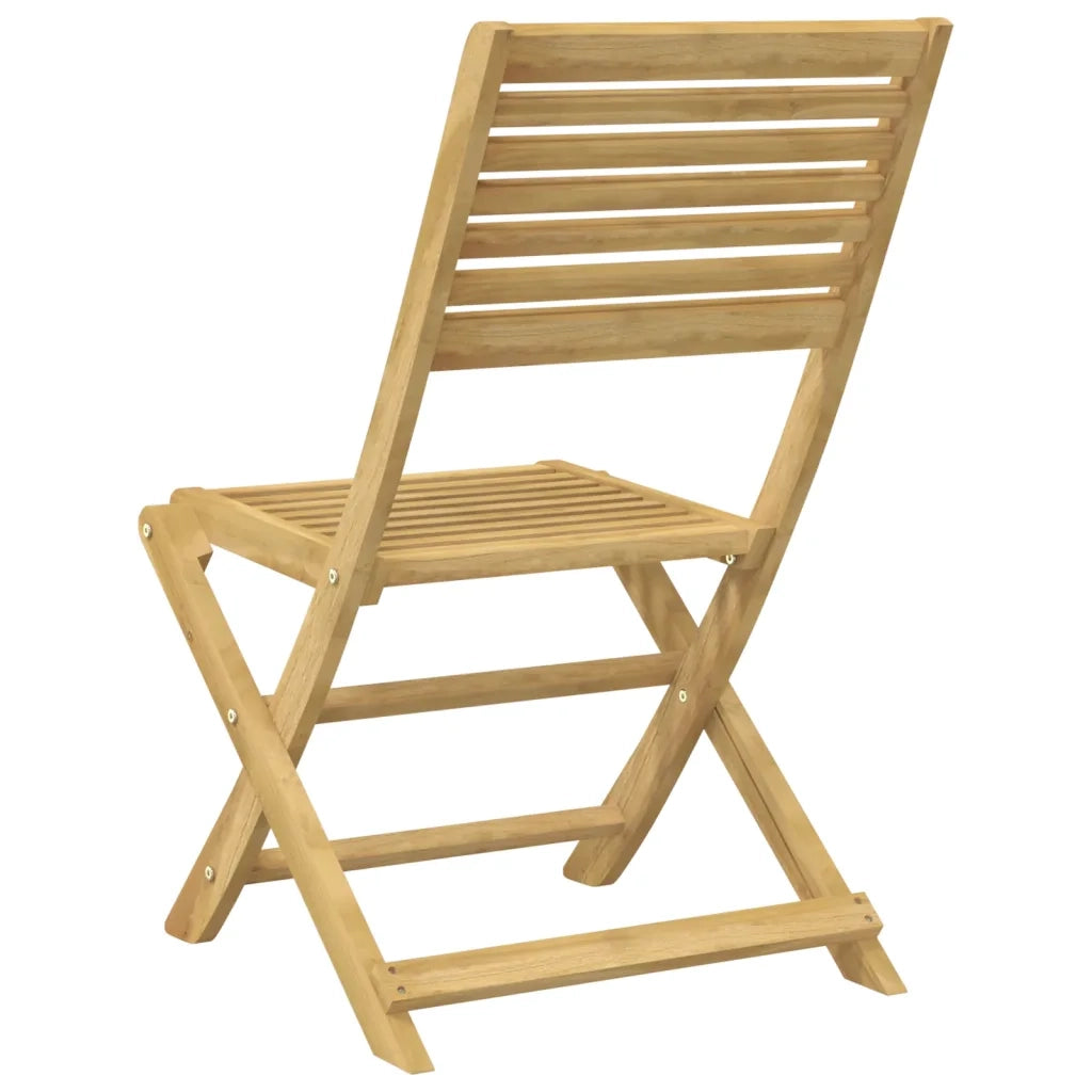 Sedie Giardino Pieghevoli 2 pz | Sedie da Esterno 48,5x61,5x87 cm Massello Acacia