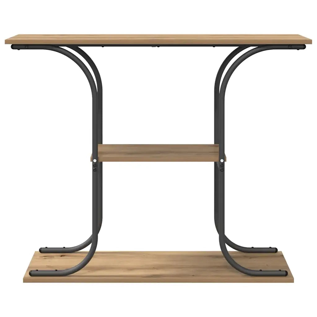 vidaXL Tavolo consolle rovere artigianale 101 x 35 x 80.5 cm