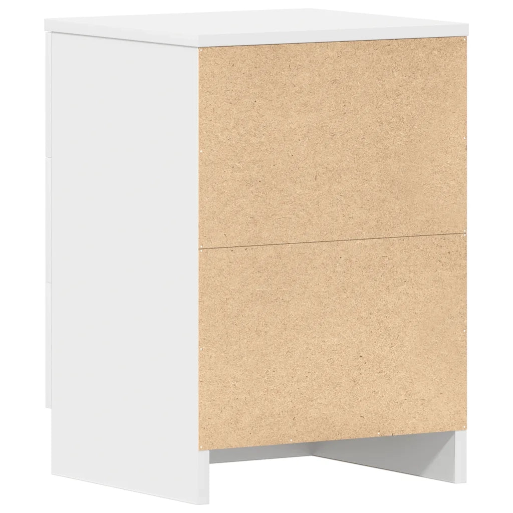 Comodino | Armadio da Notte | Mobiletto da notte Bianco 38x35x56 cm in Legno Ingegnerizzato