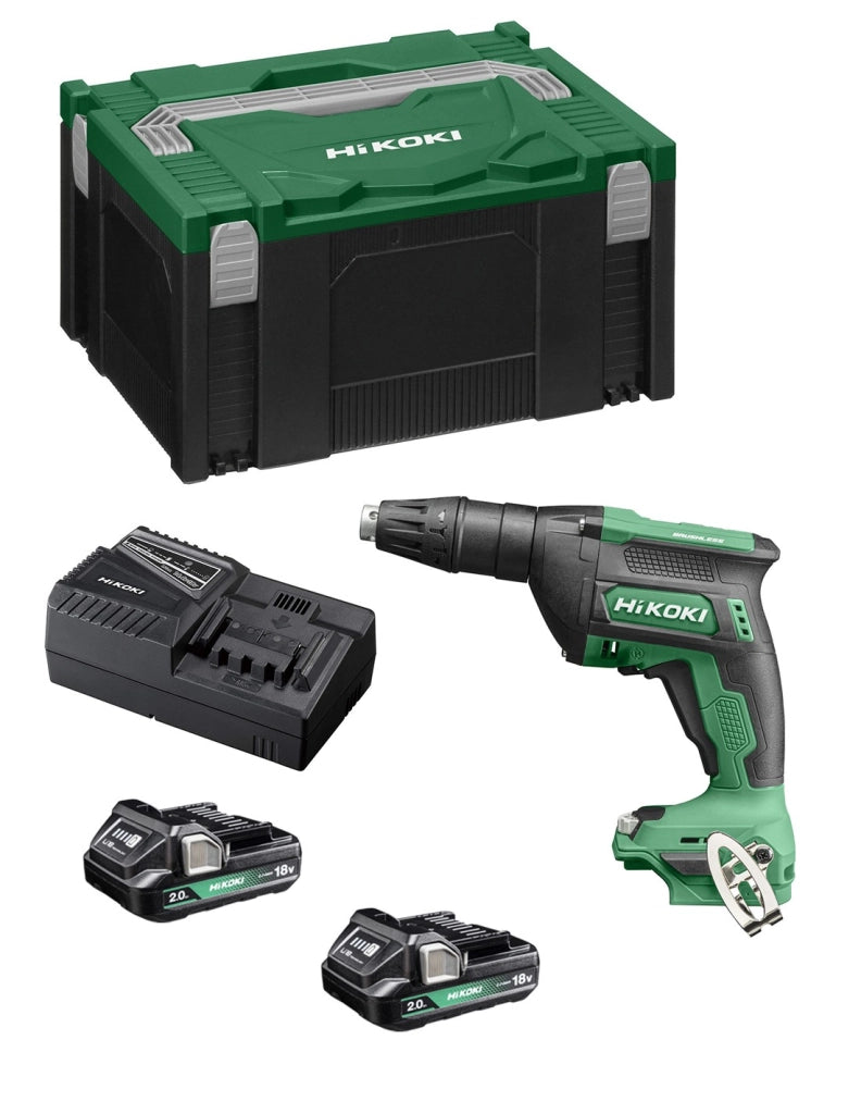 Avvitatore per Cartongesso HIKOKI W18DAWAZ (2 x 2,0 Ah + UC18YFSL + Valigetta HSCIII)