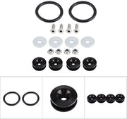 Set di fissaggio in lega di alluminio - Fissaggi - O-ringen - Viti - Viti a vite - Installazione facile - Set da 4 pezzi - Fissaggio a anello