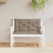 Cuscini Panca da Giardino 2pz Tortora 100x50x7cm Tessuto Oxford 361667