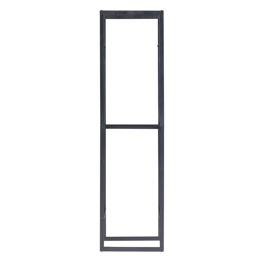 Mobile Portalegna Ulvila per Camino 170 x 45 x 30 cm Nero [en.casa]