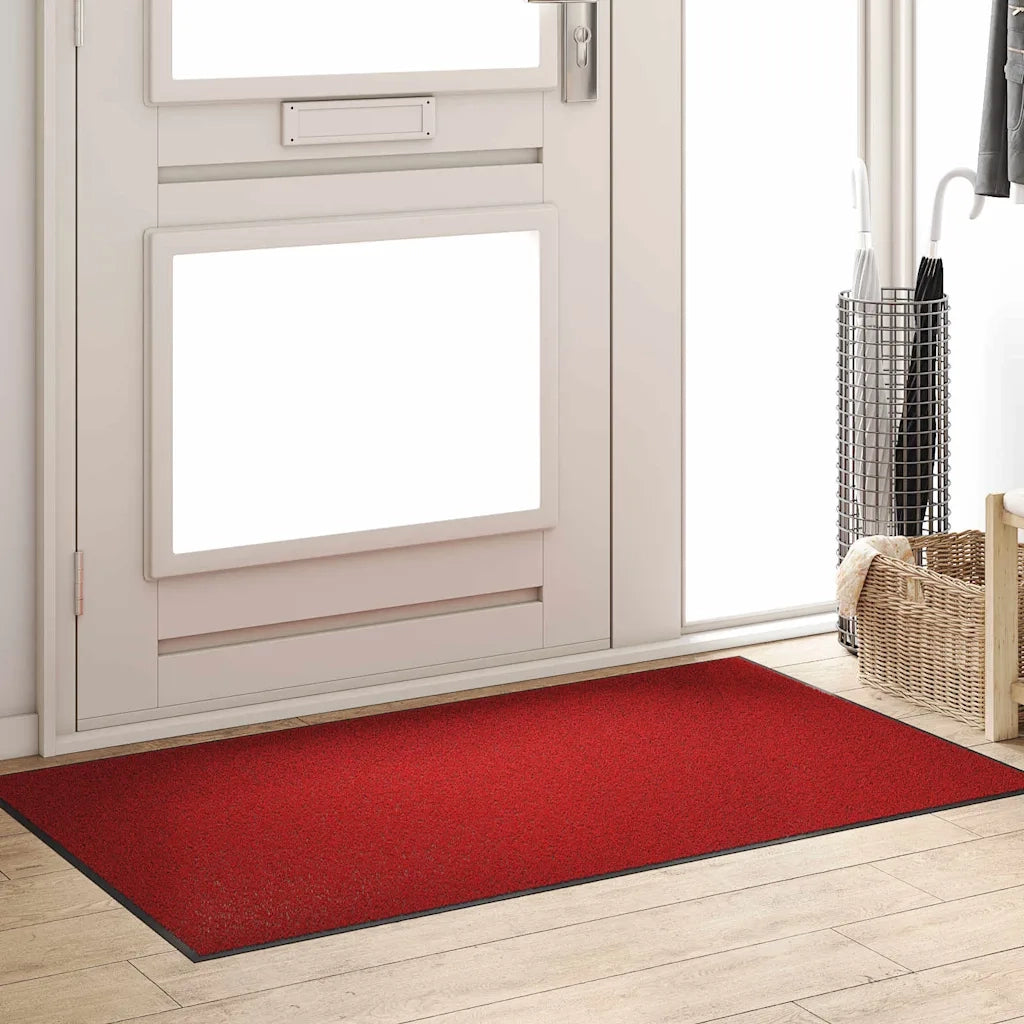 Tappetino Rosso e Nero 90 x 150 cm 100% Poliammide 4100793