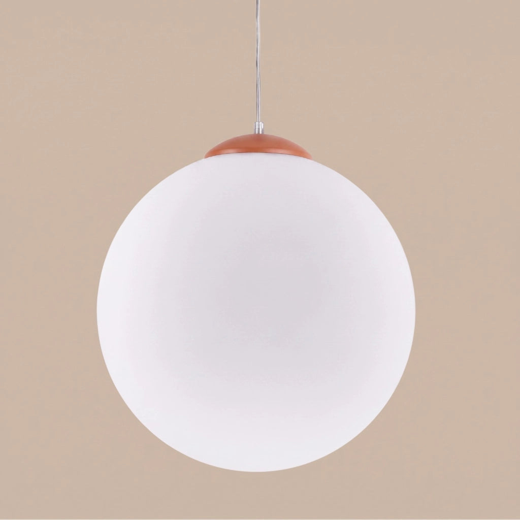 Lampada a sospensione UGO 40 ocra rossa