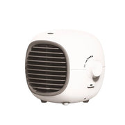 Ventilatore portatile a aria condizionata ricaricabile - Mini ventilatore di aria fredda - Raffreddamento rapido - Giallo/bianco - Ventilatore di aria condensata - Adatto per esterni