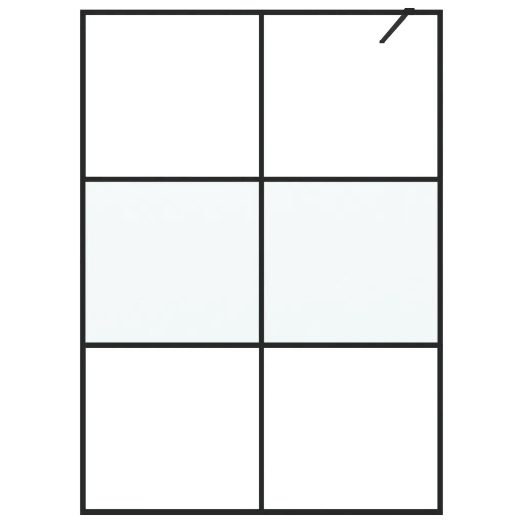 Parete Doccia Walk in 140x195 cm Vetro Semi Smerigliato ESG 152109