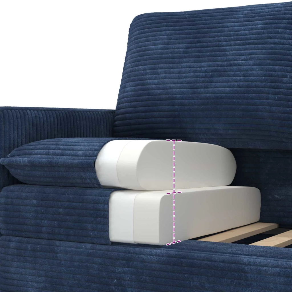 Divano Blu navy 76 x 81 x 87,5 cm Poliestere