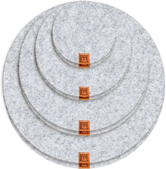 Design Supporter Premium - Set di 8 - Grigio Chiaro - Veltro - 10/15/20/25 cm