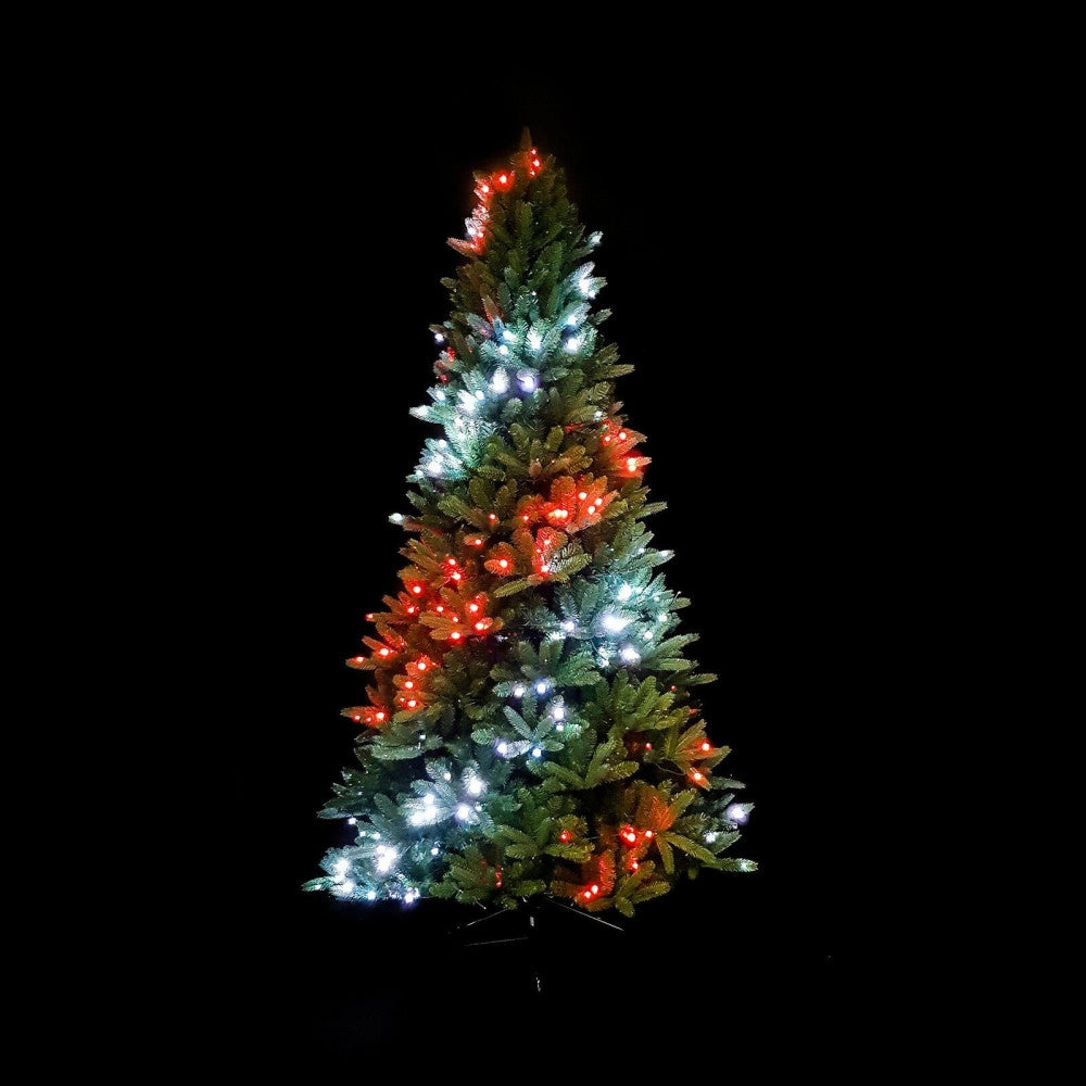 Trade Shop - Catena Luminosa Per Albero Controllo Remoto Tramite App Wifi Smart 180 Led Rgb -