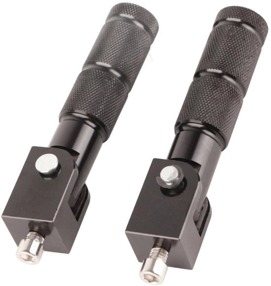 Pedale Inclinabile 90 Gradi - Alluminio - Piatto a Disco Circolare - Pedali Universali 8 mm - Leggero - Progettazione Professionale - Supporto per i Piedi