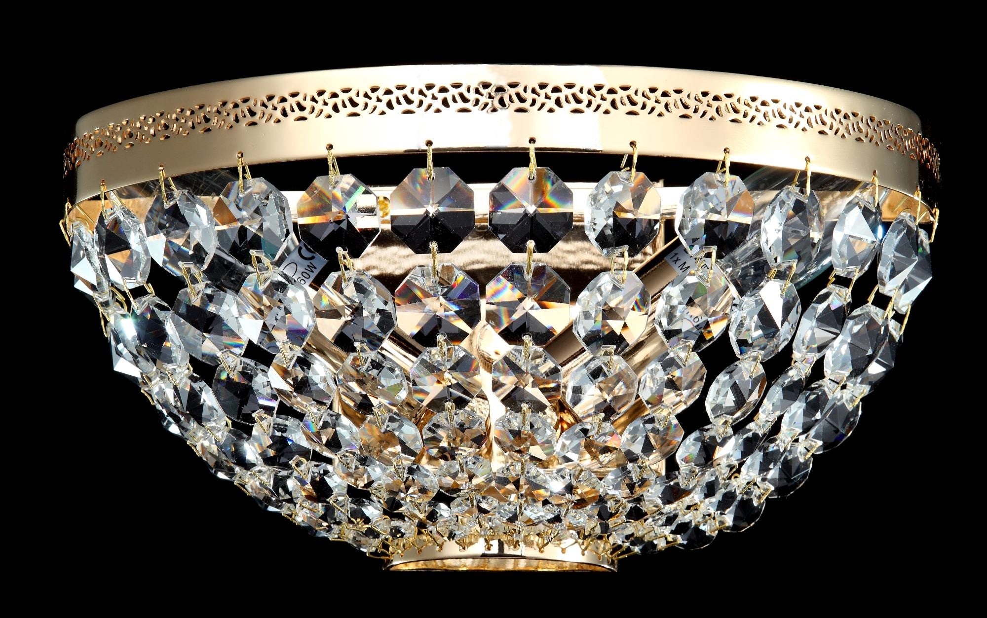 Lampada da parete Royal Classic in Metallo Ottilia Oro