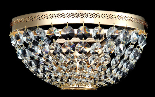 Lampada da parete Royal Classic in Metallo Ottilia Oro