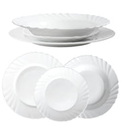 Set di 3 piatti KADAX, colore bianco.