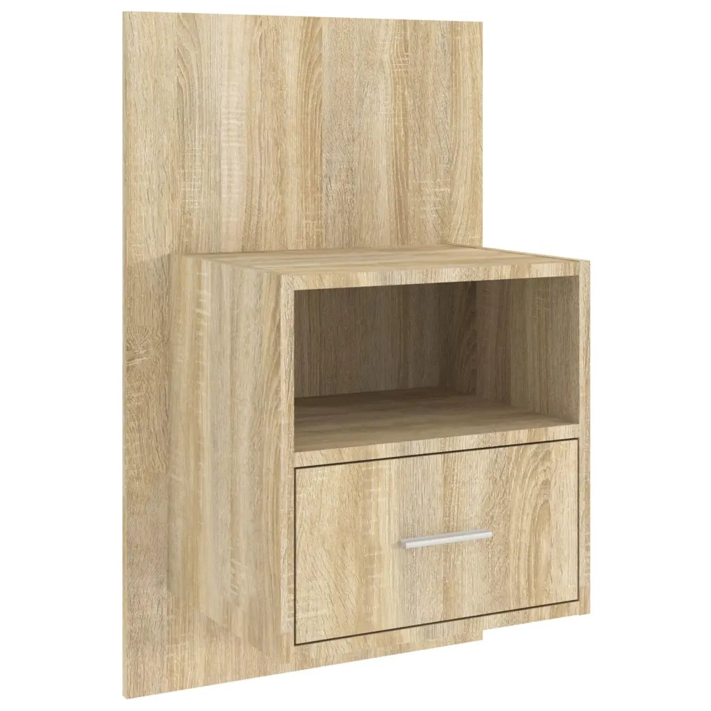 Comodini a Muro 2 pz Rovere Sonoma 811014