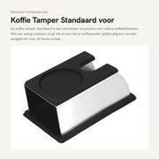 Accessori per caffè - Piastra per caffè da 51 mm - Supporto antiscivolo - Accessori per caffè - Portatile - Regolabile - Formato compatto - Piastra per caffè
