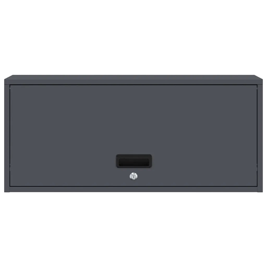 Armadio a muro per garage Antracite 80 x 33 x 35 cm
