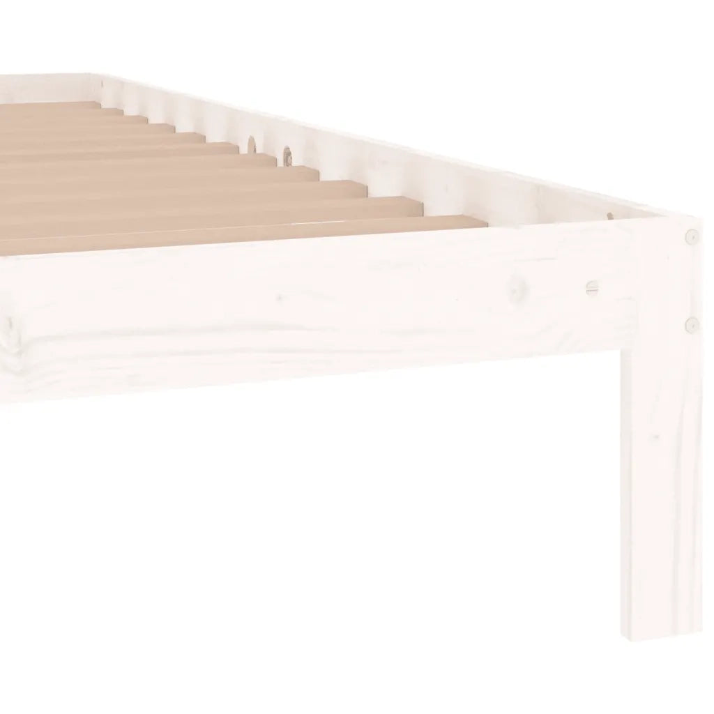 Giroletto Legno Massello Bianco 75x190 cm 2FT6 Small Single cod mxl 52953