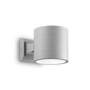 Applique Moderna Snif Round Alluminio Grigio 1 Luce G9 3W 3000K Luce Calda